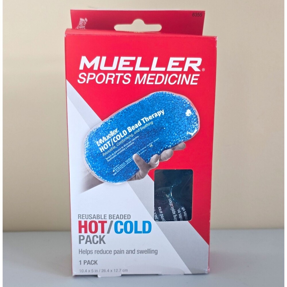 Mueller Reusable Hot/Cold Bead Gel Pack 10.4 x 5 in Blue Microwaveable